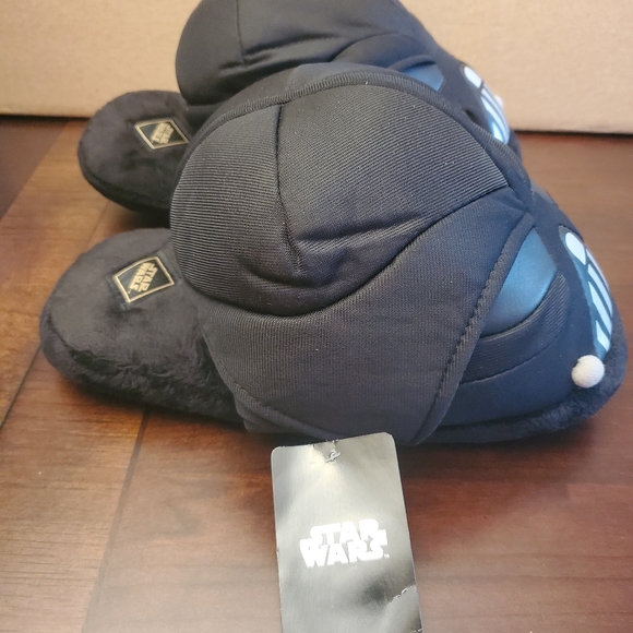 Mens Star Wars Darth Vader Plush Slippers - Picture 7 of 8